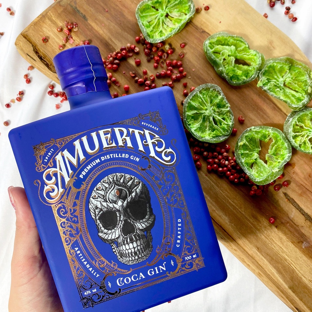 Amuerte Coca Leaf Gin Blue Edition 70cl