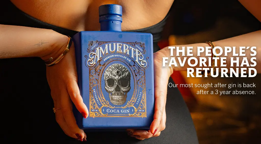 Amuerte Coca Leaf Gin Blue Edition 70cl