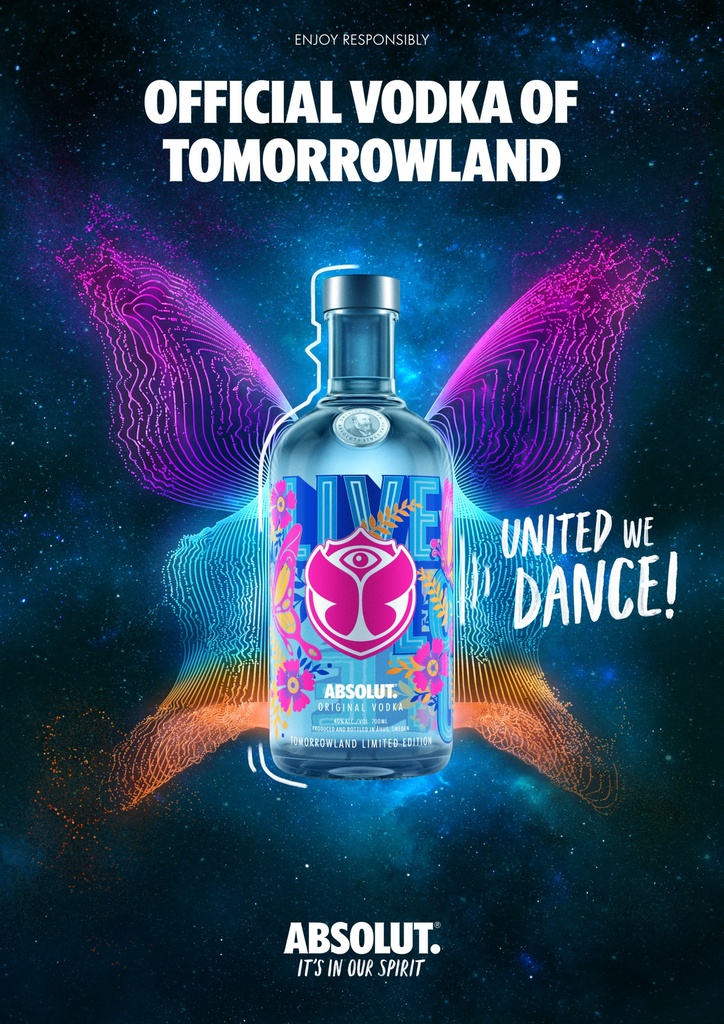 Absolut Tomorrowland Limited Edition 70cl