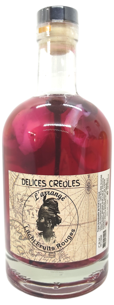 Rhum Guiose Litchi/Fruits rouge 70cl