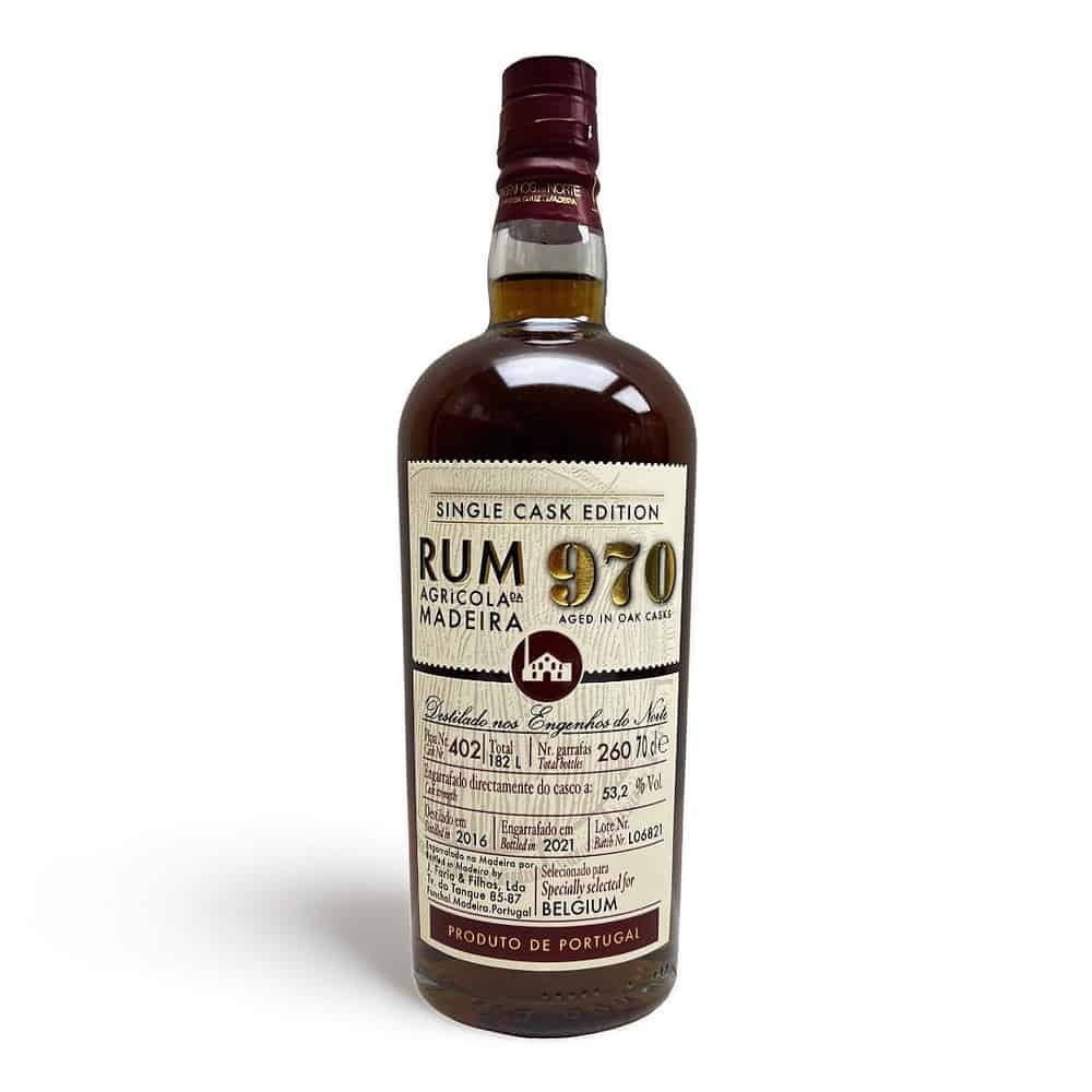 Engenhos Do Norte Rum 970, Single cask 402 2016 emb 2021 special for Belgium 53.2° 70cl