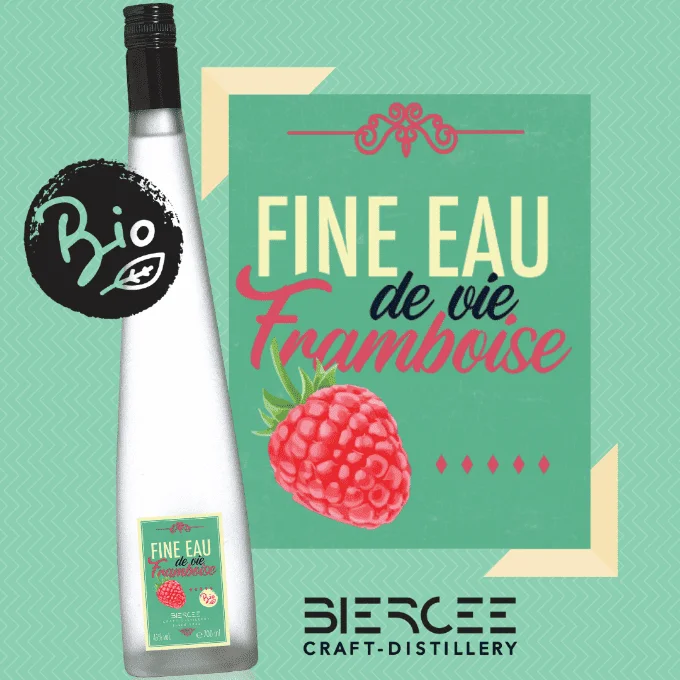 Eau de vie de Framboise Biercée 20cl