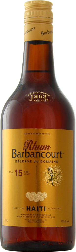 Barbancourt Rhum Réserve du Domaine 15 ans 70cl 