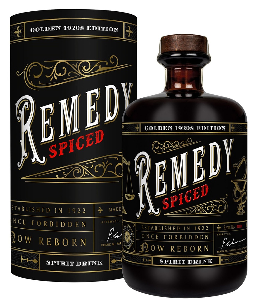 Remedy Spiced Rhum Black 20's edition 70cl