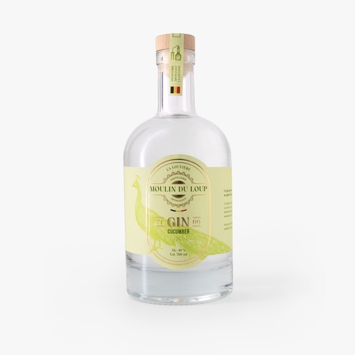 Moulin du Loup Gin Concombre/Thé vert/ Cardamome 50cl