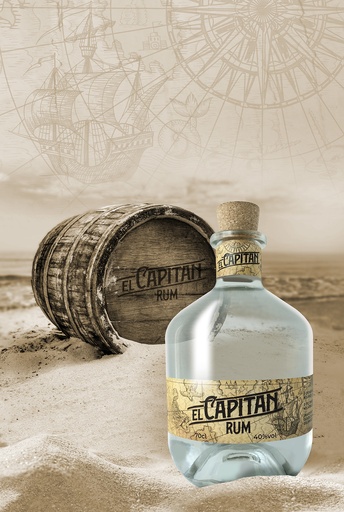 El Capitan Rum Rubbens 70cl