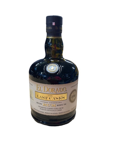 El Dorado 2000 Last Casks Diamond-Uitvlugt Casks 22 y 70cl