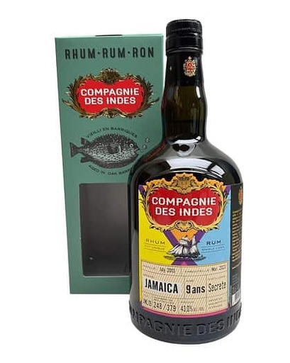 Compagnie des Indes Jamaica 9 ans Secret 70cl