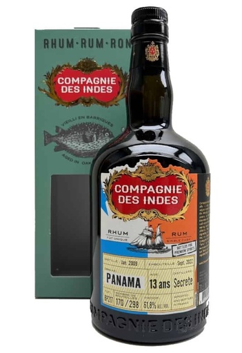 Compagnie des Indes Panama Secret 2013 PS - 61,8% 70cl