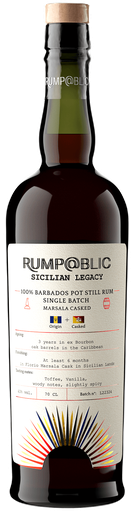 Rump@blic single batch Barbados pot still 70cl